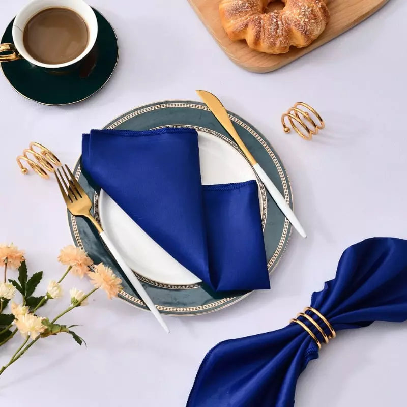 Jogo de Guardanapos de Cetim 12 Peças 30cm Colorido