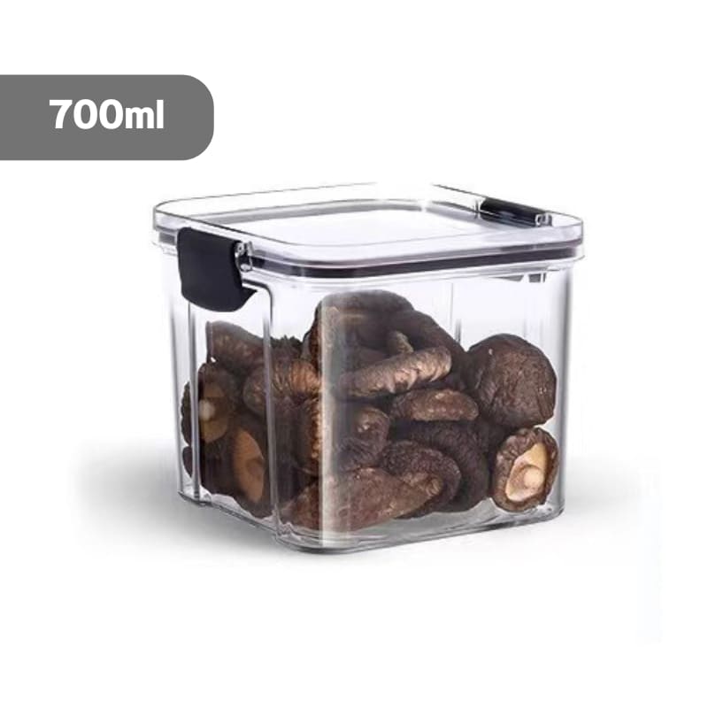 Jogo de Potes Herméticos em Plástico com Travas - 4 Peças