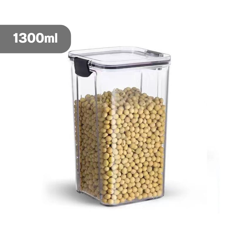 Jogo de Potes Herméticos em Plástico com Travas - 4 Peças