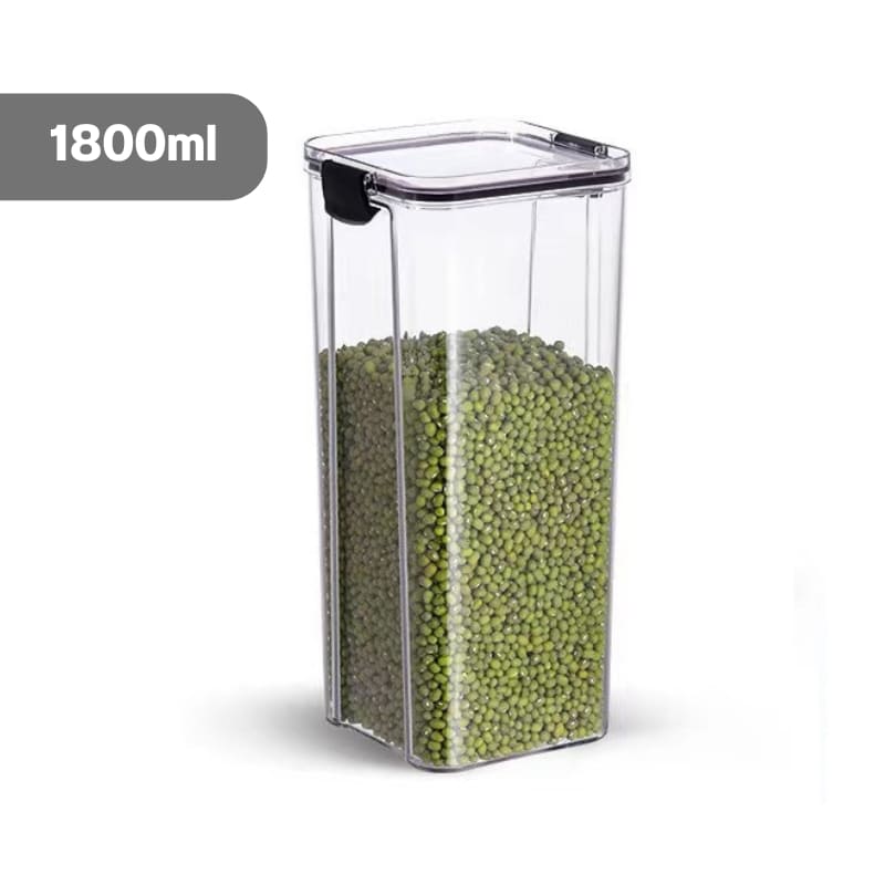 Jogo de Potes Herméticos em Plástico com Travas - 4 Peças