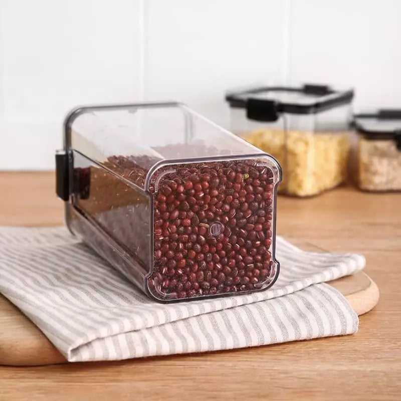 Jogo de Potes Herméticos em Plástico com Travas - 4 Peças