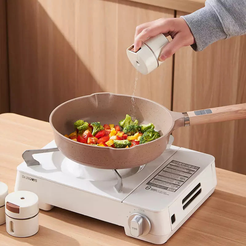 Porta-Temperos Magnético 6 Peças Com Medidor