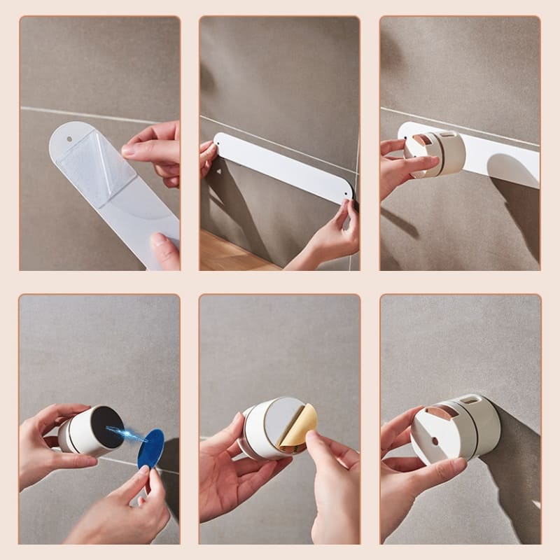 Porta-Temperos Magnético 6 Peças Com Medidor