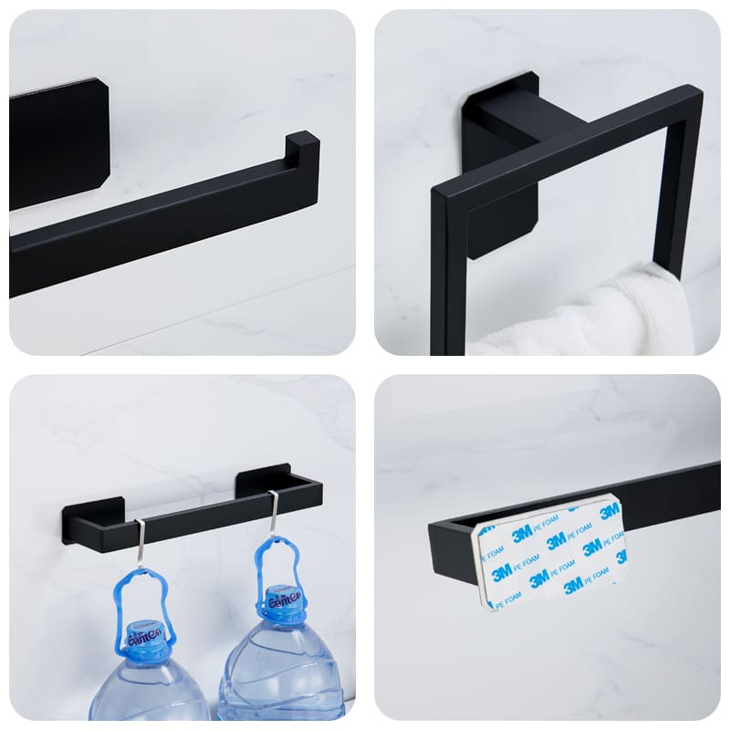 Kit Acessórios Para Banheiro Em Aço Inox 5 Peças