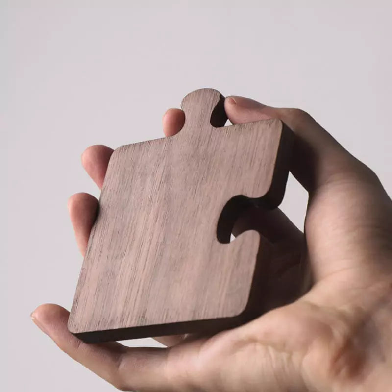 Kit Descanso de Panela e Porta-Copos em Madeira Artesanal