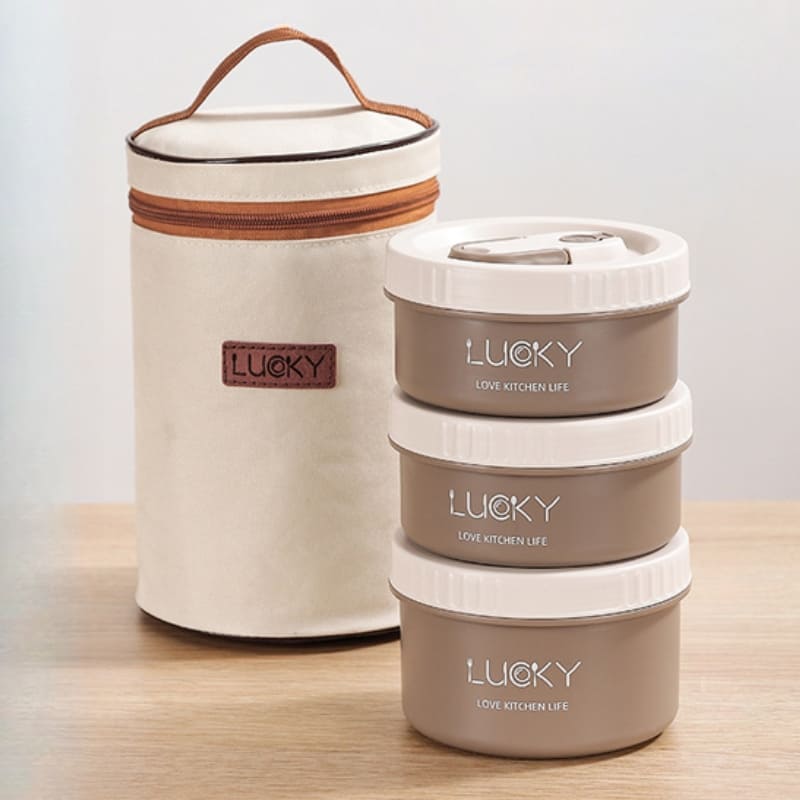 Kit Marmita Térmica Em Aço Inox Com Bolsa Térmica Compacta