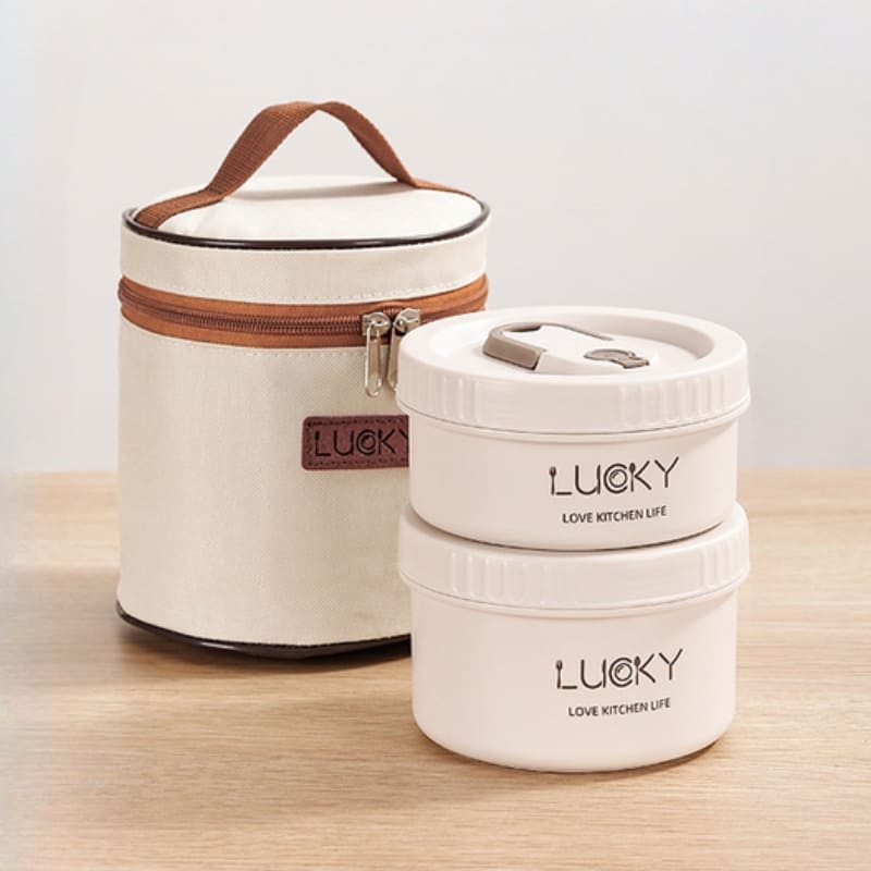 Kit Marmita Térmica Em Aço Inox Com Bolsa Térmica Compacta