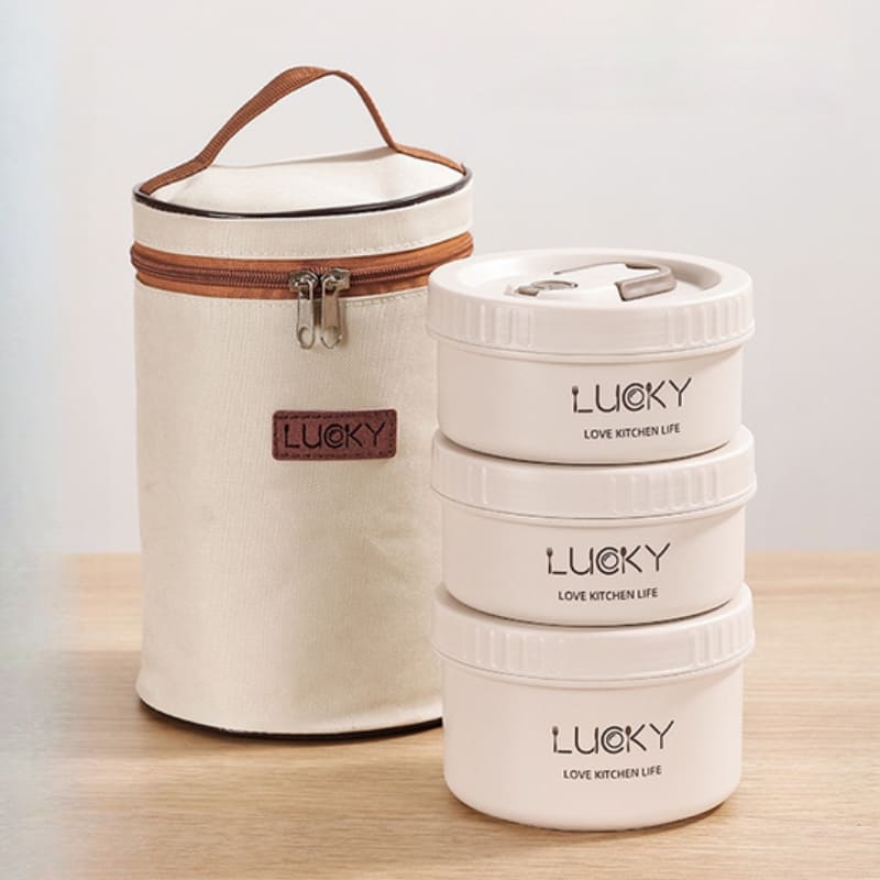 Kit Marmita Térmica Em Aço Inox Com Bolsa Térmica Compacta