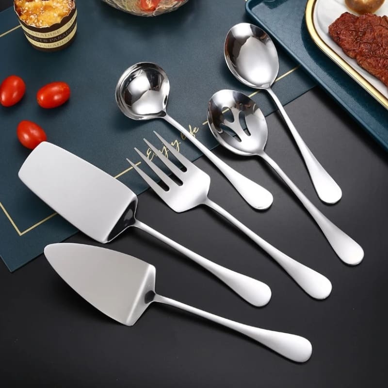 Kit de Utensílios de Cozinha em Aço Inox Dourado Sofisticado