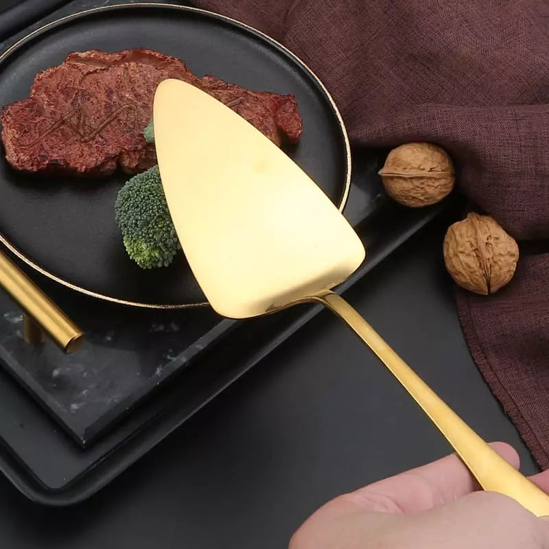 Kit de Utensílios de Cozinha em Aço Inox Dourado Sofisticado