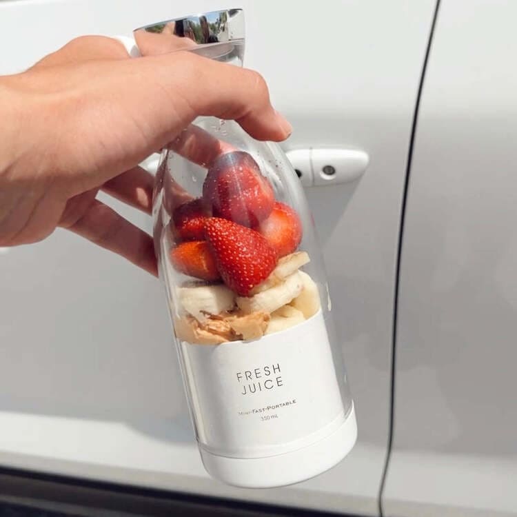 Liquidificador Portátil Sem Fio 350ml Com Base De Carga