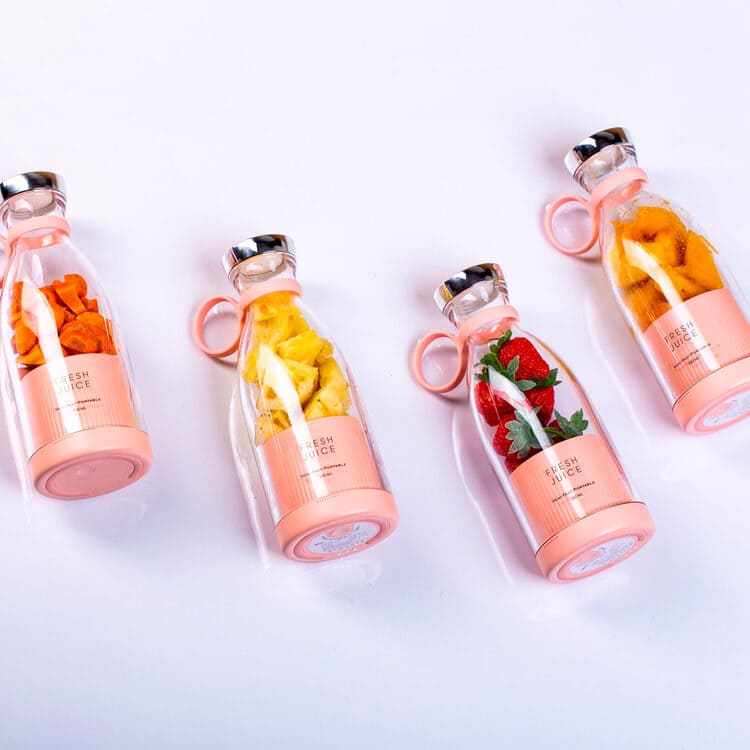 Liquidificador Portátil Sem Fio 350ml Com Base De Carga