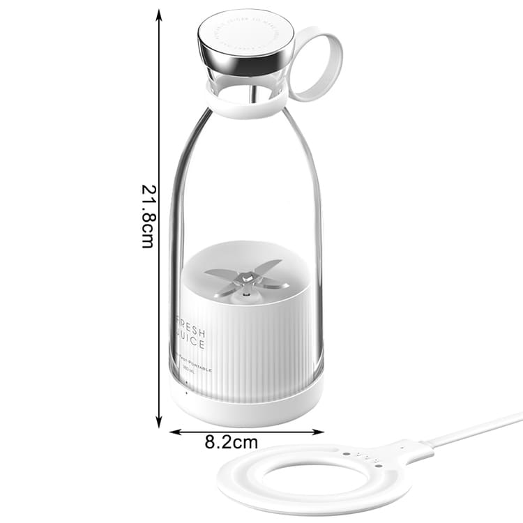 Liquidificador Portátil Sem Fio 350ml Com Base De Carga