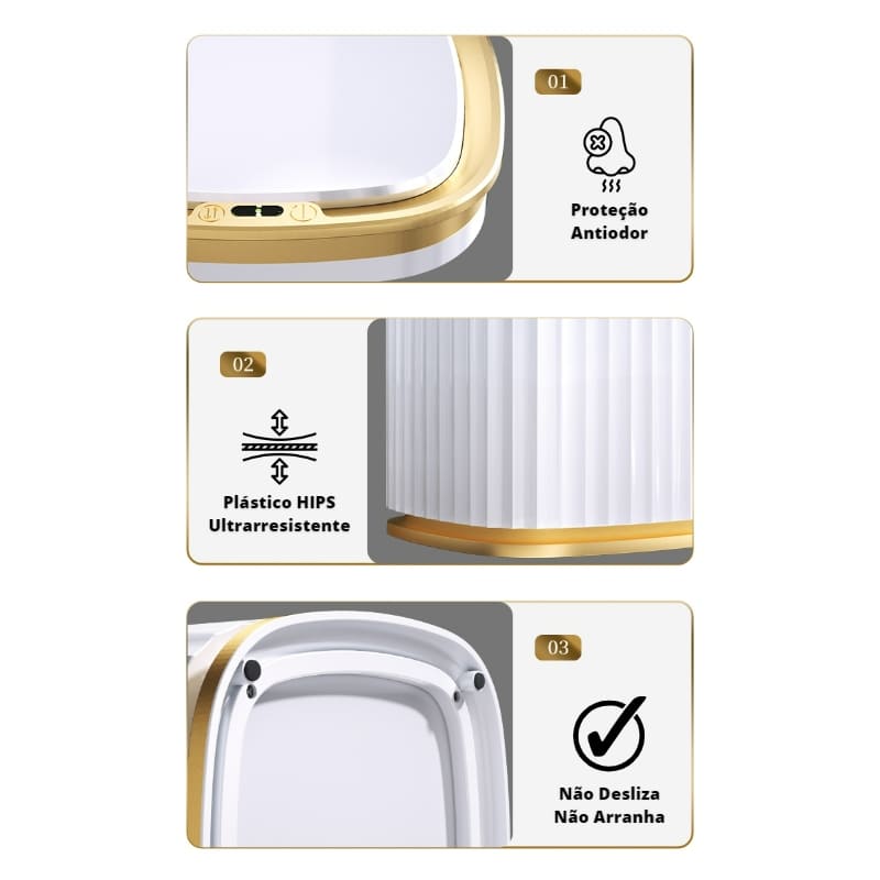 Lixeira Automática com Sensor Inteligente para Banheiro