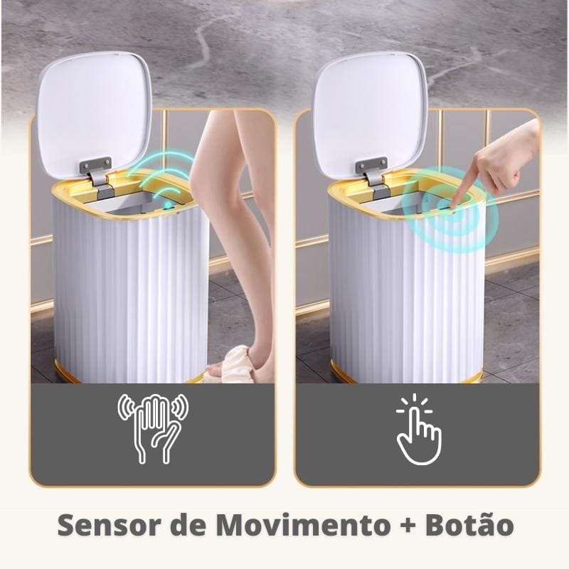 Lixeira Automática com Sensor Inteligente para Banheiro