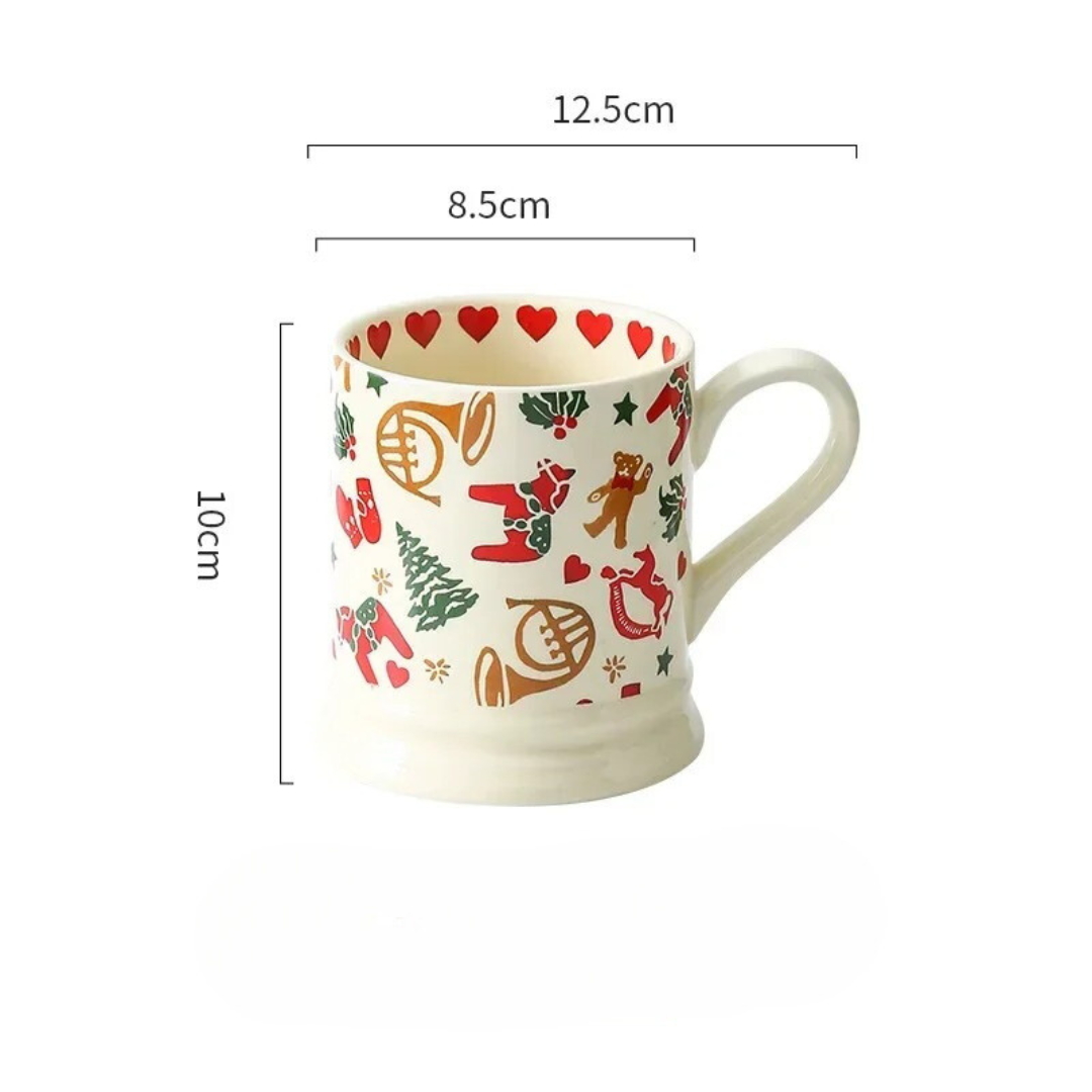 Louças De Cerâmica Natalinas Estilo Retrô Com Bonecos