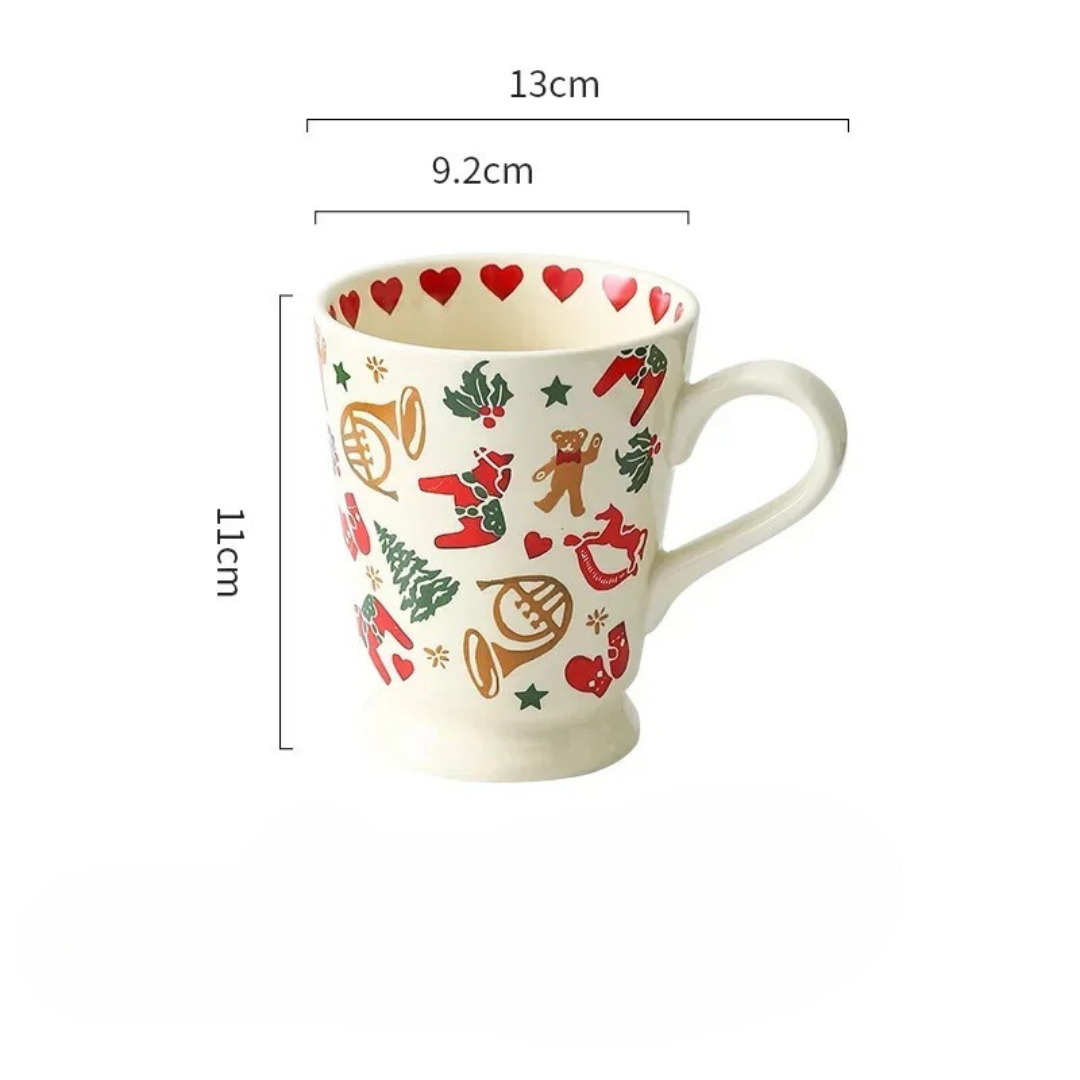 Louças De Cerâmica Natalinas Estilo Retrô Com Bonecos