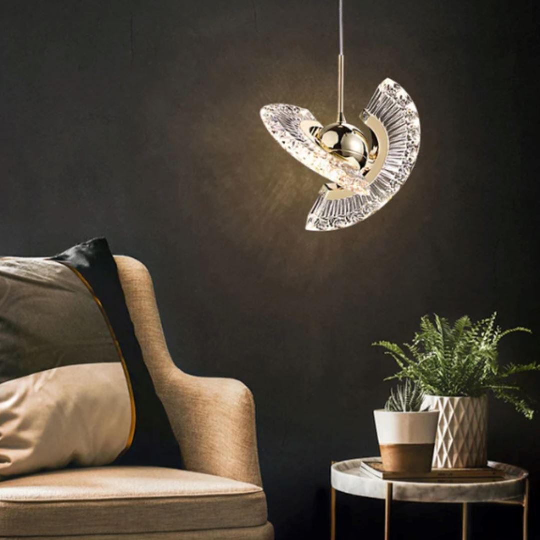 Lustre Pendente LED Nórdico em Metal e Acrílico Sofisticado