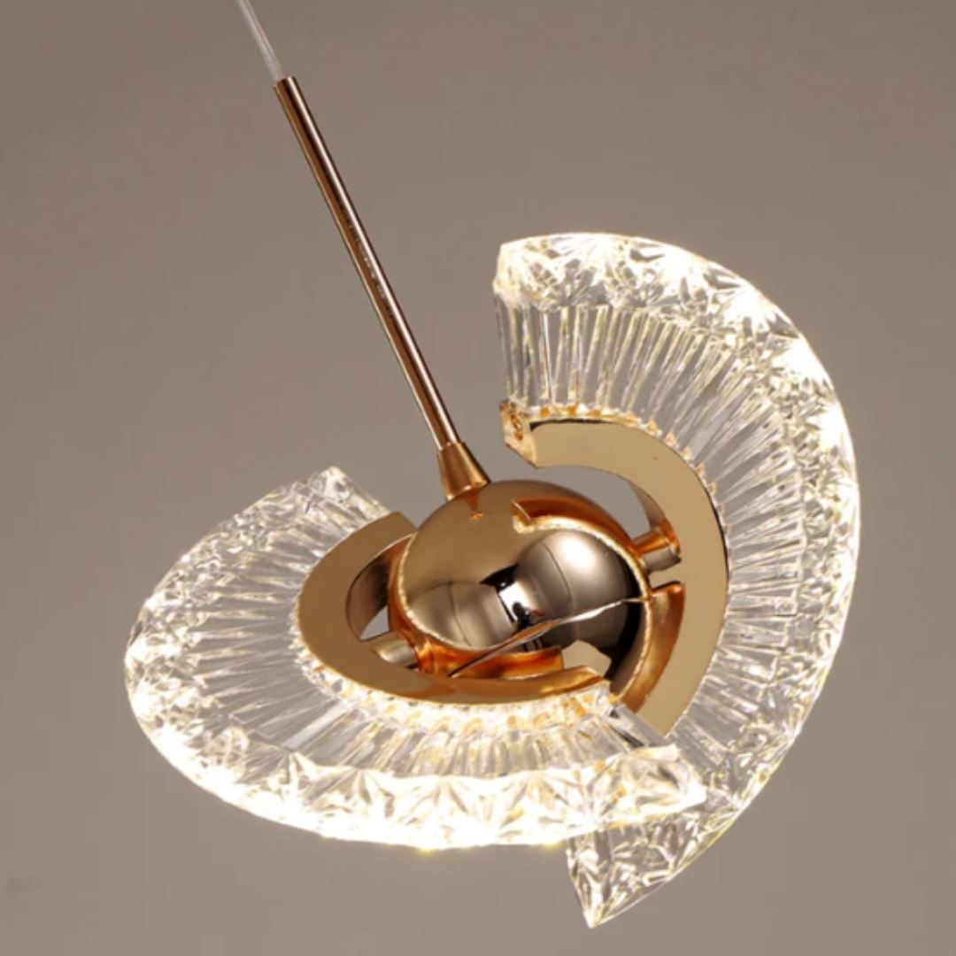Lustre Pendente LED Nórdico em Metal e Acrílico Sofisticado