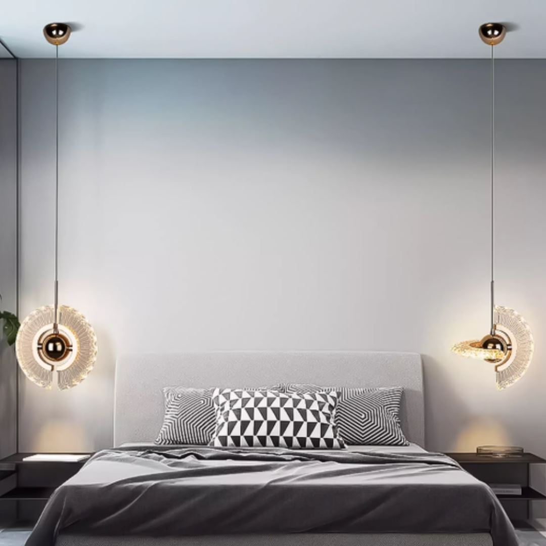 Lustre Pendente LED Nórdico em Metal e Acrílico Sofisticado