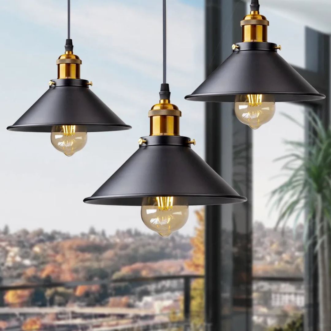 Luminária Pendente em Metal Vintage para Cozinha e Sala