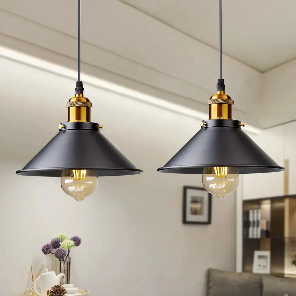 Luminária Pendente em Metal Vintage para Cozinha e Sala