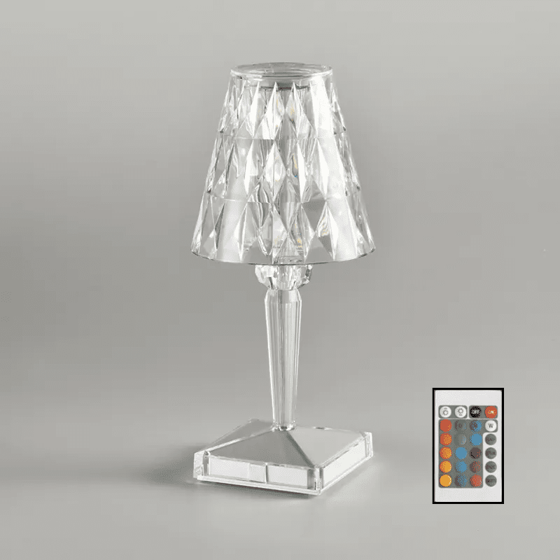 Luminária de Mesa LED Diamante Recarregável Sem Fio