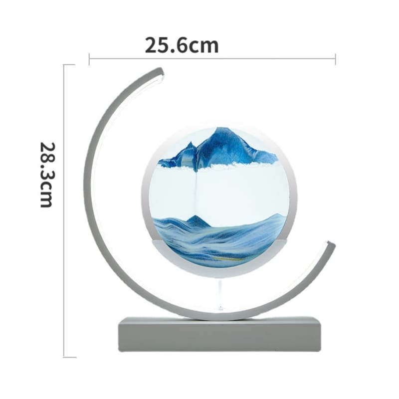 Luminária de Mesa Ampulheta em LED com Imagens Relaxantes