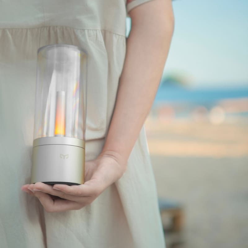 Luminária de Mesa Portátil em Metal com LED Regulável