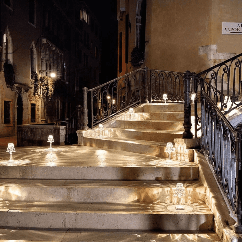 Luminária de Mesa LED Diamante Recarregável Sem Fio