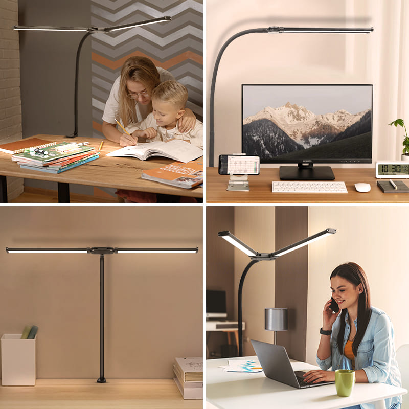 Luminária de Mesa LED Flexível em Alumínio com Controle