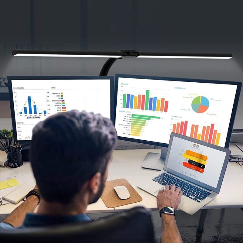 Luminária de Mesa LED Flexível em Alumínio com Controle