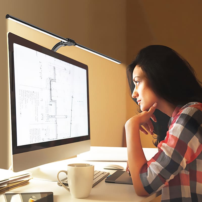 Luminária de Mesa LED Flexível em Alumínio com Controle