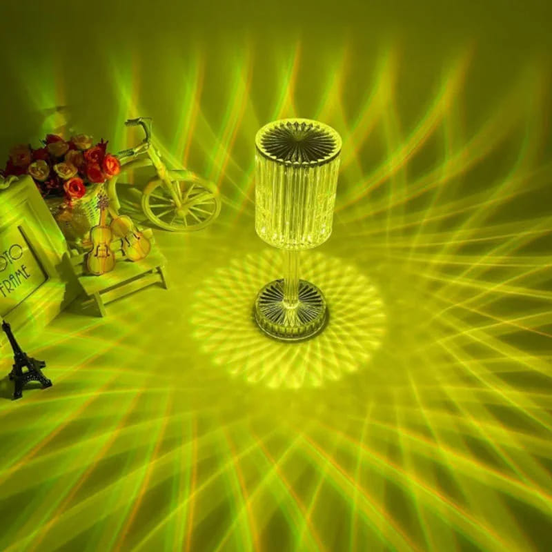 Luminária de Mesa LED Recarregável em Acrílico Sem Fio