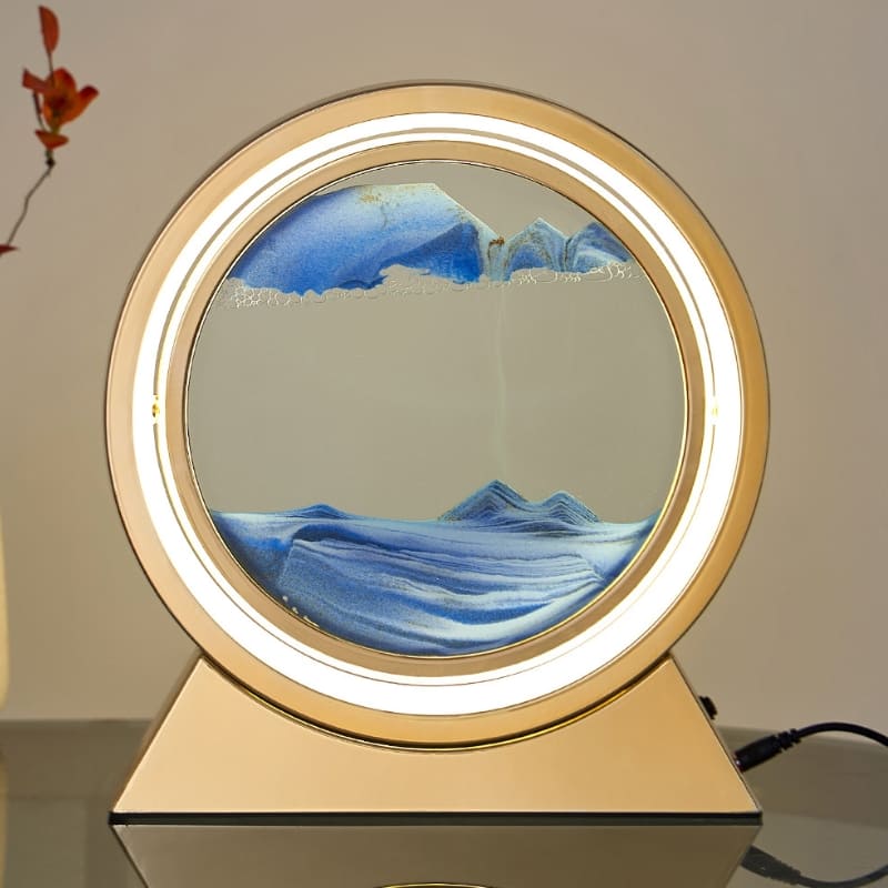 Luminária de Mesa Ampulheta LED Decorativa Minimalista