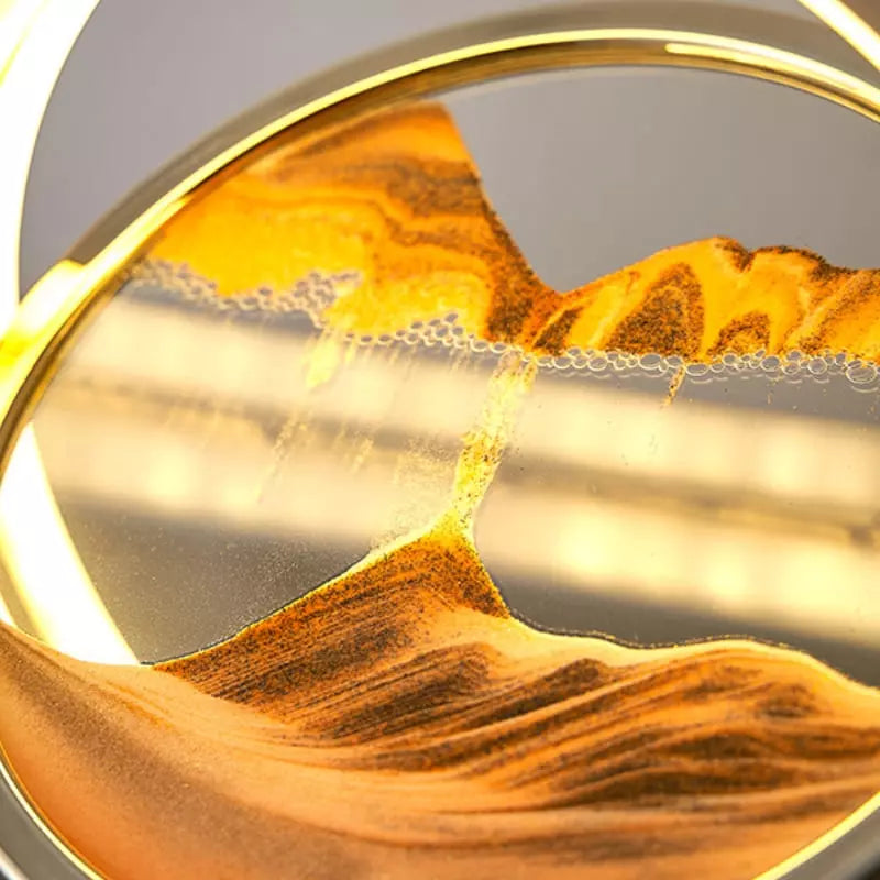 Luminária de Mesa Ampulheta LED Decorativa Minimalista