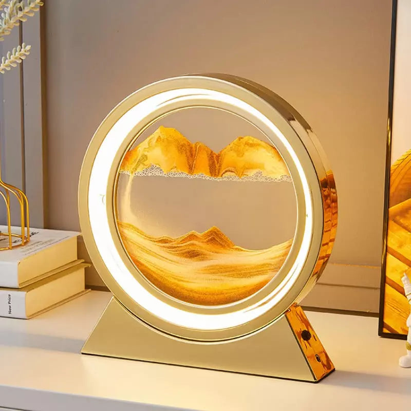 Luminária de Mesa Ampulheta LED Decorativa Minimalista