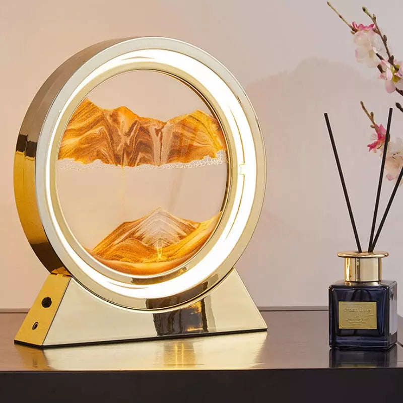 Luminária de Mesa Ampulheta LED Decorativa Minimalista