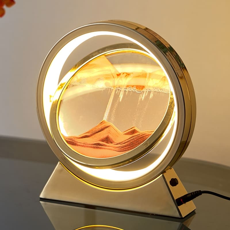 Luminária de Mesa Ampulheta LED Decorativa Minimalista