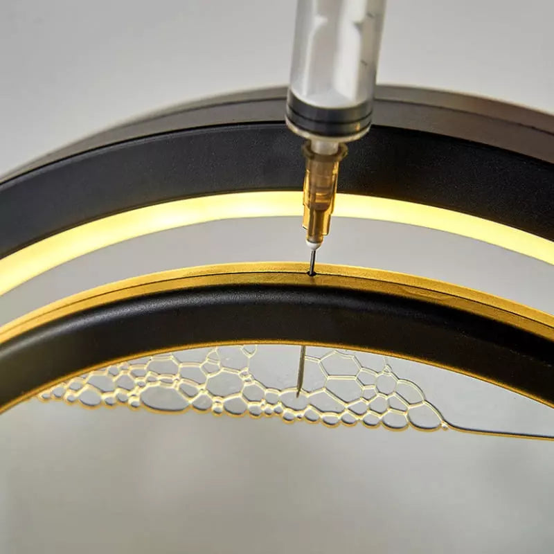 Luminária de Mesa Ampulheta LED Decorativa Minimalista