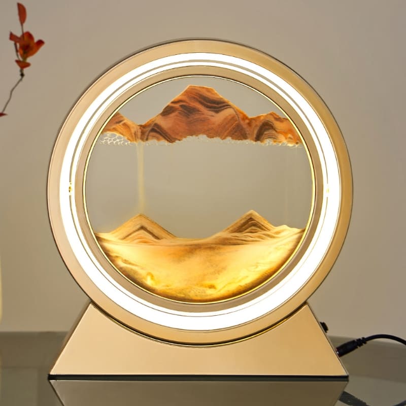 Luminária de Mesa Ampulheta LED Decorativa Minimalista