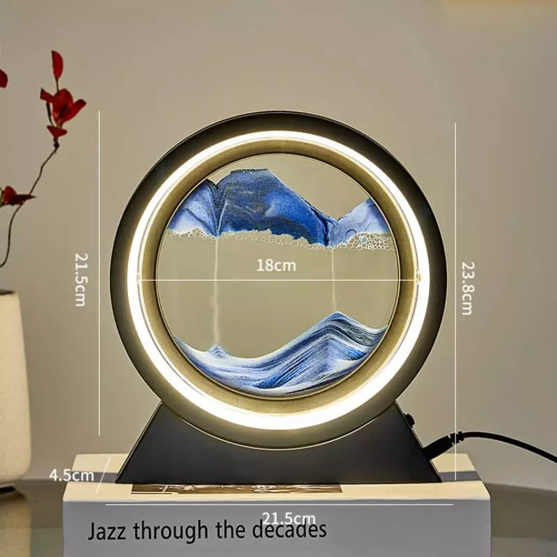 Luminária de Mesa Ampulheta LED Decorativa Minimalista