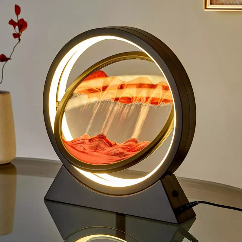 Luminária de Mesa Ampulheta LED Decorativa Minimalista