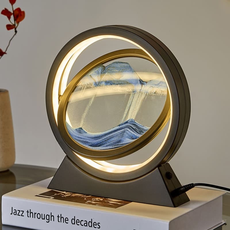 Luminária de Mesa Ampulheta LED Decorativa Minimalista