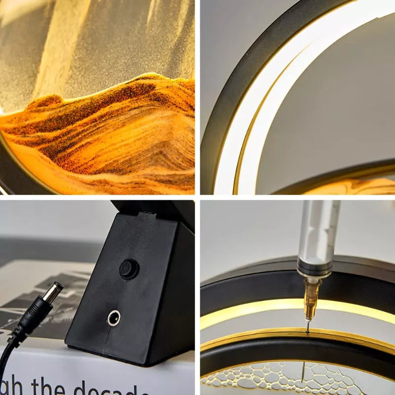 Luminária de Mesa Ampulheta LED Decorativa Minimalista