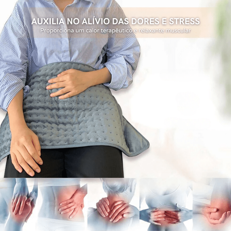 Manta Térmica Elétrica Corporal Lavável 9 Temperaturas