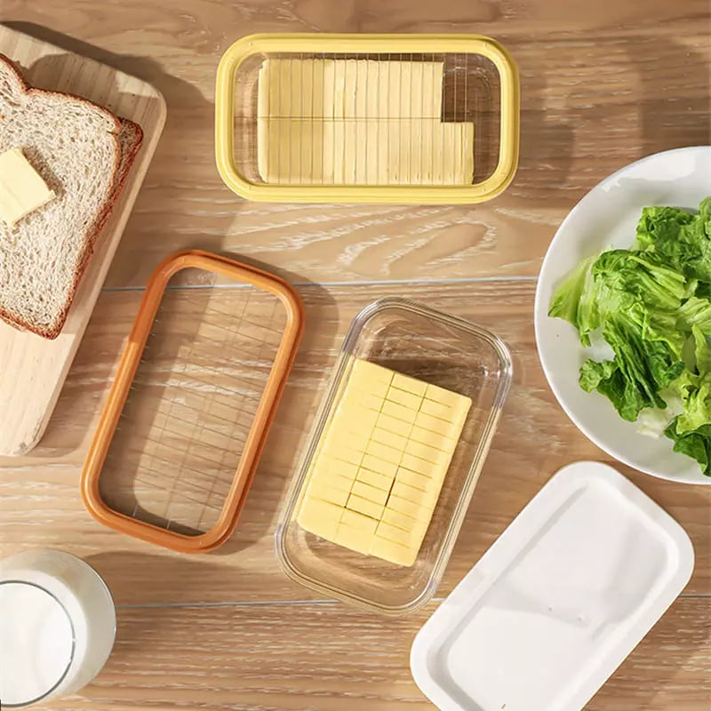 Manteigueira Prática com Fatiador e Duas Lâminas 450g