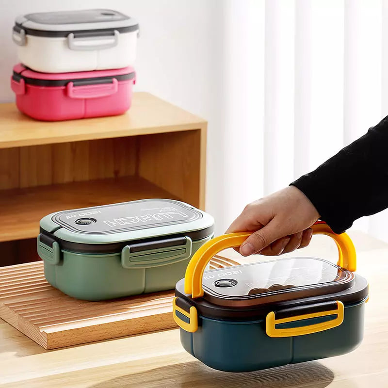 Marmita Térmica Hermética 1200ml 6 Compartimentos 2 Camadas