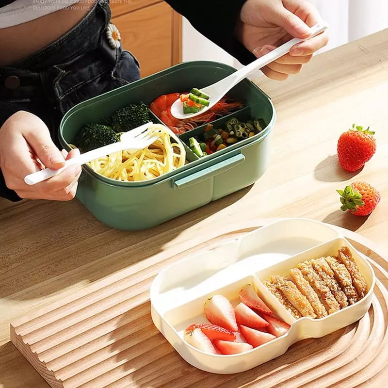 Marmita Térmica Hermética 1200ml 6 Compartimentos 2 Camadas