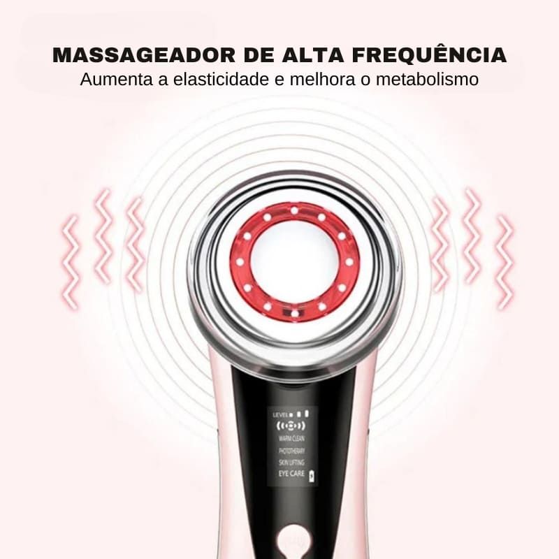 Massageador Facial Elétrico Ergonômico E Multifuncional